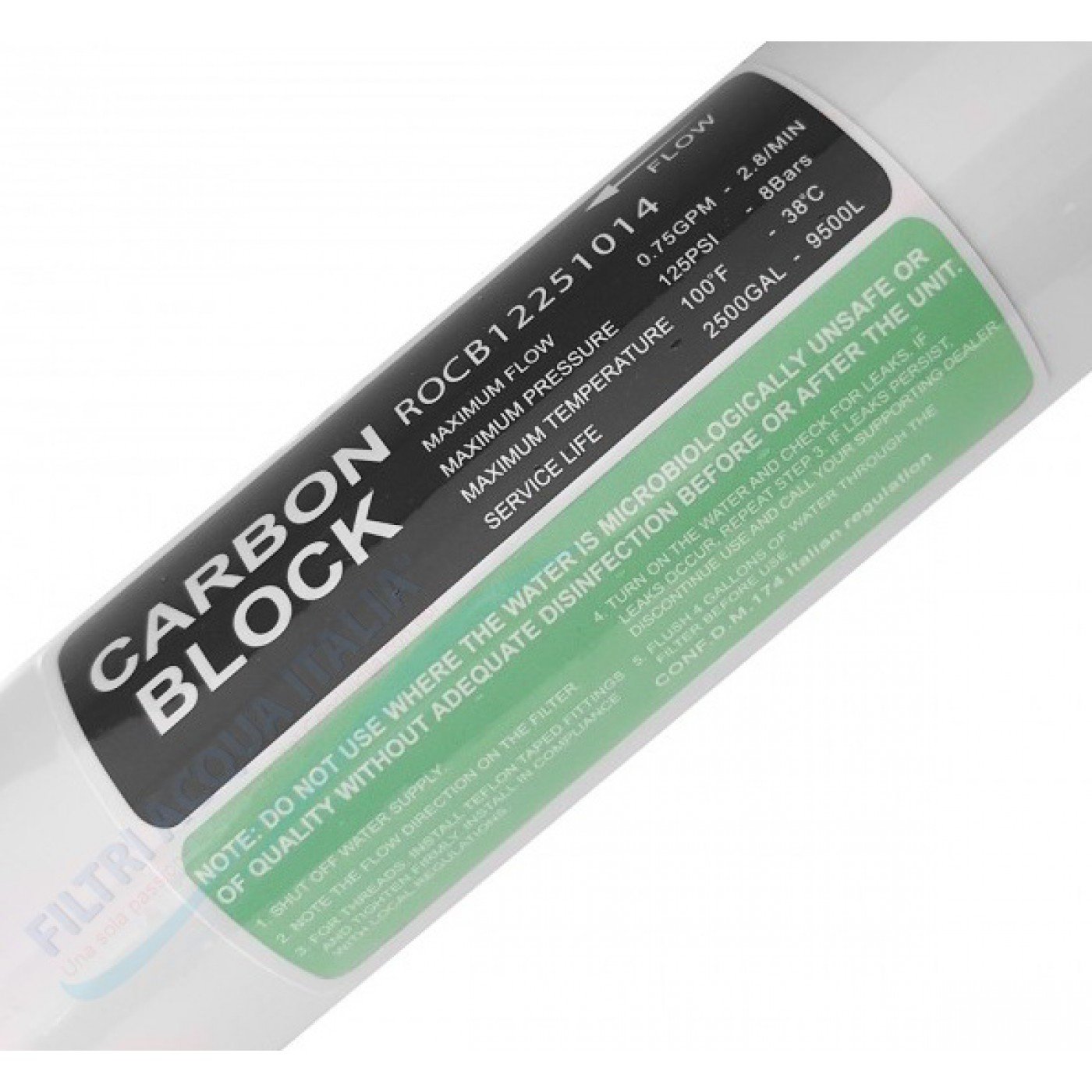 Filtri T33 carbone attivo T33 PP depuratore purificatore acqua osmosi inversa